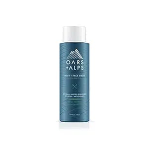 Oars + Alps Mens Moisturizing Body and Face Wash, Skin Care Infused with Vitamin E and Antioxidants, Sulfate Free, Alpine Tea Tree, 1 Pack