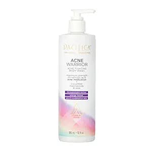 Pacifica Beauty | Acne Warrior Body Wash | 2% Salicylic Acid, Cucumber, Niacinamide, Aloe | Acne Treatment | Dermatologist Tested, Allergy Tested | For Acne Prone, Oily & Combination Skin | Vegan