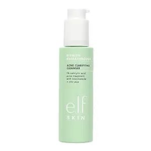 e.l.f. SKIN Blemish Breakthrough Acne Clarifying Cleanser, Facial Cleanser For Fighting Blemishes, Infused With Salicylic Acid, Vegan & Cruelty-Free