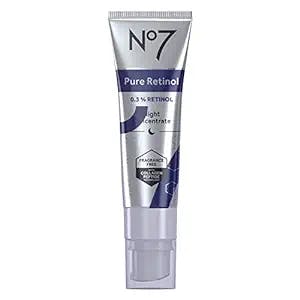No7 Advanced Retinol 0.3% Complex Night Concentrate - Slow Release Retinol Serum Complex + Peptide Matrixyl 3000+ Boosted Overnight Anti Aging Retinol Concentrate for Smoother, Softer Skin (1oz)