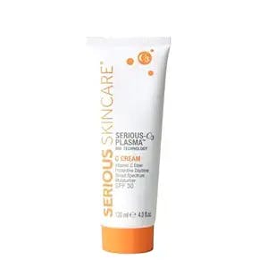 Serious Skincare Serious C3 Plasma C Cream Moisturizer - Vitamin C Ester Protective Daytime Broad Spectrum Sunscreen SPF 30 - Hydrating – Smoother & Brighter Skin - Double Size 4 oz