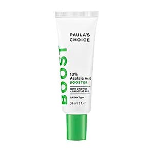Paula's Choice BOOST 10% Azelaic Acid Booster Cream Gel, Licorice Extract & Salicylic Acid, Oil-Free Skin Brightening Serum, 1 Ounce