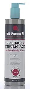 PH Factor 5.5 Clinical Retinol Advanced Moisture Cream For Face, Body, Hands & Dry Skin, Wrinkle Cream Boosts Skin Firmness, Made In USA, Anti Aging Cream, Retinol Moisturizer, Large 16 Fl Oz W/Pump