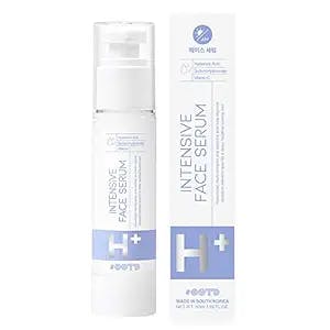 OOTD Intensive H+ Face Serum A.M [ 50 g ] Moisturizing Face Serum with Hyaluronic Acid + Sodium Hyaluronate + Vitamin C Formula, Advanced Facial Cream Made in Korea