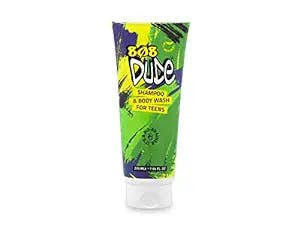 808 Dude Shampoo and Body Wash for Teens, Boys and Men. Pure Organic Ingredients Clear Body Odor and Skin Breakouts with Essential Oils for Memory Focus & Anti-Anxiety Support 8 fl oz