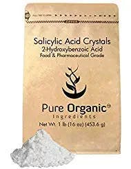 Pure Original Ingredients Salicylic Acid Crystals (1 lb) 2-Hydroxybenzoic Acid, Always Pure, No Fillers Or Additives