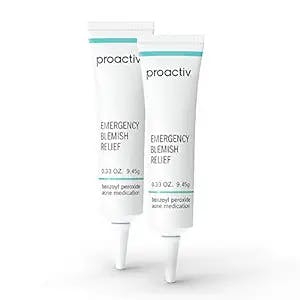 Proactiv Emergency Blemish Relief - Benzoyl Peroxide Gel - Acne Spot Treatment for Face and Body - 2 Pack, .33 Oz