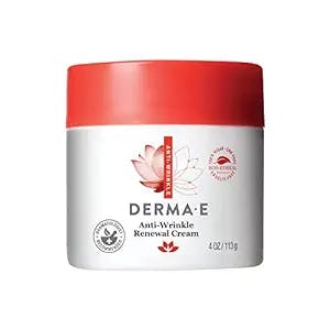 DERMA-E Anti-Wrinkle Renewal Skin Cream – Vitamin A (Retinyl Palmate) Wrinkle Treatment Cream – Vegan Anti-Aging Moisturizer to Smooth & Renew Aging Skin, 4 oz