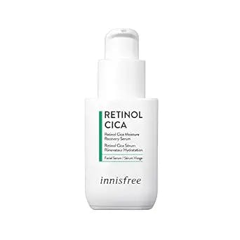 innisfree Retinol Cica Moisture Recovery Serum: Soothing and Hydrating, Visibly Improve Skin Elasticity and Firmness.