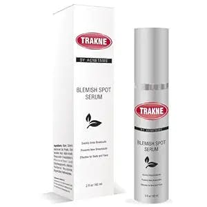 Trakne Acne Spot Treatment Serum- Pimple Remover for Cystic and Hormonal Face & Body Zits- For Men, Women, Teens and Adults with Panthenol, Niacinimide, and Organic Aloe