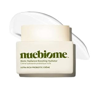 Nuebiome Biotic Radiance-Boosting Hydrator; Rich Anti-Aging Face Moisturizer, Neck and Chest Cream, Mushroom Amino Acid & Vitamin C to Reduce Wrinkles, Firm and Brighten Skin; 52 mL