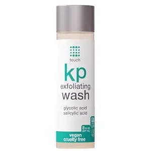 Touch Keratosis Pilaris Exfoliating Body Wash Cleanser - KP Treatment with 15% Glycolic Acid, Aloe Vera, & Hyaluronic Acid - Smooths Rough & Bumpy Skin - Gets Rid Of Redness, 8 Ounce