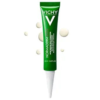 Vichy Normaderm S.O.S Acne Rescue Spot Corrector, Acne Spot Treatment for Face with 10% Sulfur, Niacinamide & Glycolic Acid, Blemish Remover and Pimple Cream to Reduce Breakouts for Sensitive Skin