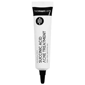 Inky The Inkey List Succinc Acid Acne Treatment with Salicylic Acid. Reduces Blemish and Absorbs Excess Oil. Exfoliates Skin 0.5 Fl Oz (Pack of 1)