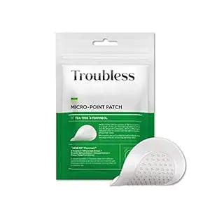 Troubless Micro-Point Trouble Patch - TeaTree Pimple Patch, Spot Clear Patch, Spot Treatment Patch, 180 Fine Points help Heal and Soothe Pimple, 9 Patches (Pack of 1)