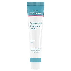 MDacne Salicylic Acid 2.0% - Acne Treatment Cream - Facial Exfoliant Unclog Pores, Prevents Blemishes, Blackheads, Wrinkles & Fine Lines - Reduce Irritation for Sensitive Acne-Prone Skin