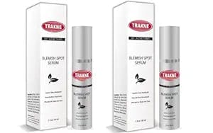 Trakne 2 Pack Acne Spot Treatment Serum- Pimple Remover for Cystic and Hormonal Face & Body Zits- For Men, Women, Teens and Adults with Panthenol, Niacinimide, and Organic Aloe