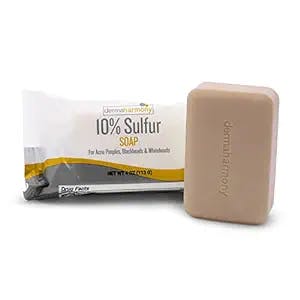 Dermaharmony 10% Sulfur Acne Bar Soap (4 oz)