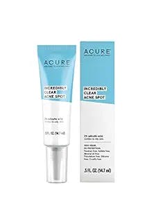 ACURE Incredibly Clear Acne Spot | 100% Vegan | For Oily to Normal & Acne Prone Skin | 2% Salicylic Acid | 0.5 Oz