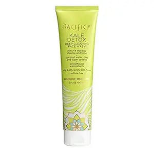 Pacifica Beauty Kale Detox Deep Cleansing Face Wash, Daily Facial Cleanser for Oily & Blemish Prone Skin Types, 5 Oz