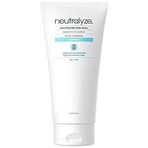 Neutralyze Acne Face Wash - Maximum Strength 2% Mandelic Acid & Salicylic Acid Face Cleanser - Medical Grade Face Wash for Acne Prone Skin - Acne Cleanser Face Wash for Women & Men (90+ Day Supply)