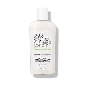 Butt Acne Clearing Lotion for Body, Back, Bum, & Thigh - Special Acne Treatment Cream Formula Clears Pimples, Spots, Ingrown Hairs, Razor Burn, Bumps, Blackheads, and Blemishes. Vegan & Cruelty Free. - by Green Heart Labs, Mfg by THE LAB & CO.