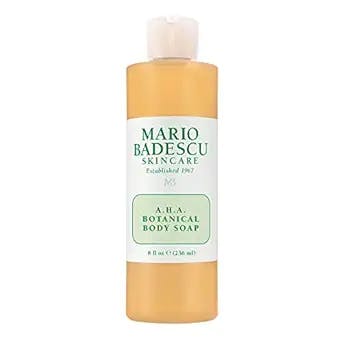 Mario Badescu AHA Botanical Body Wash Moisturizing, Clarifying and Gentle Exfoliating Body Wash for Brighter, Softer and Smoother Skin | Body Soap Infused with Glycolic Acid & Fruit Enzymes
