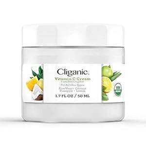 Cliganic Organic Vitamin C Cream for Face, 2oz