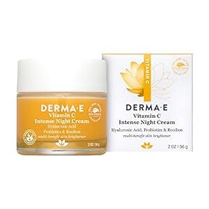 DERMA-E Vitamin C Night Cream - The Holy Grail for Acne-Prone Skin!