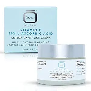 OMIC+ Vitamin C 20% L- Ascorbic Acid Antioxidant Face Cream 50ml