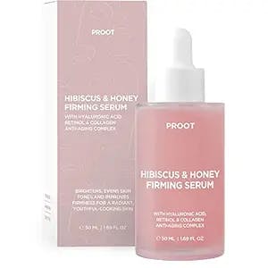 Hibiscus and Honey Firming Serum with Retinol, Hyaluronic Acid and Collagen Complex | Hibiscus and Honey Face and Body Firming Serum For Anti Cellulite, Skin Tightening and Brightening Benefits | Lightweight Collagen Cellulite Oil for Stretch Marks | Formulated with Hibiscus Extract, Honey, Retinol, Hyaluronic Acid Collagen, Vitamin C and Other Natural Ingredients | Use with Hibiscus and Honey Firming Cream for the Best Results | 1.7 oz 50 ml