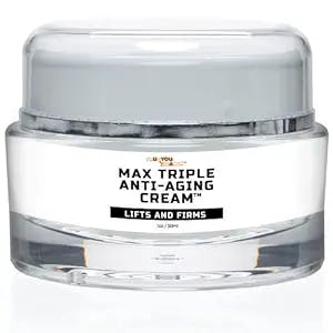 Max Triple Anti-Aging Cream with Vitamin C - Lift & Firm - Anti-Wrinkle Face Cream - Support Even Skin Tone & Hydration - Help Remove Dark Spots - Aid Healthy Collagen Levels - Day & Night Cream