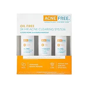 Say Goodbye to Your Acne Woes with Acne Free 3 Step 24 Hour Acne Treatment 