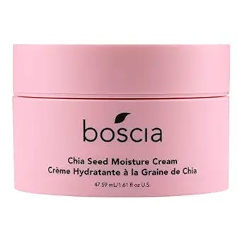 Boscia Chia Seed Moisture Cream - Vegan Skincare. Sensitive Skin Face Lotion with Elderberry, Vitamin A, Vitamin B6, Vitamin C & Vitamin E. 1.61 Fl Oz