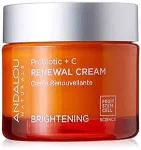 Andalou Naturals Brightening Probiotic + C Renewal Cream,1.7 Fl Oz