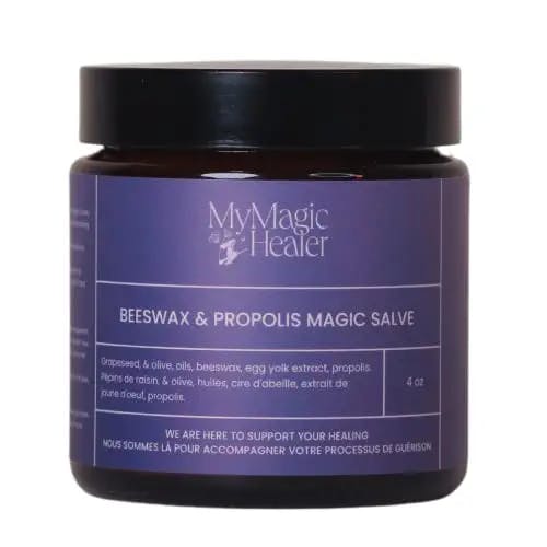 Beeswax & Propolis Magic Salve | Boils | Abscesses | Hidradenitis Suppurativa | Anal Fissures | Wound Care | Healing For Painful, Irritated, Infected, Open, Dry & Cracked Skin | Advanced Relief