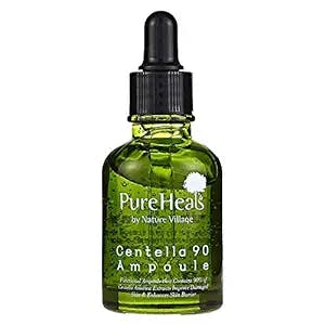Pureheal's Centella 90 Ampoule (30ml), | Korean Skincare Effective Treatment for Healing Scars, Treat Post-Acne, Calm Skin with Centella Asiatica Ceramide-3 |