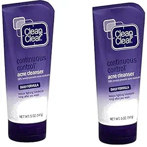Clean & Clear Cleanser Acne Continuous Control Review: A Double Pack to Com