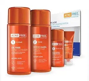 ACNE FREE SEVERE ACNE 24 HR CLEARING SYSTEM (5 Pack) - Say Goodbye to Stubb