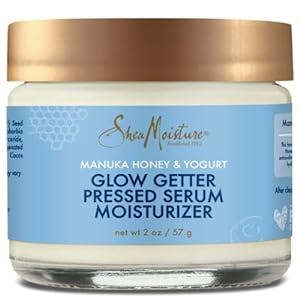 Shea Moisture Manuka Honey & Yogurt Healthy Glow Pressed Face Serum for Women, Vitamin C Serum for Face, Shea Moisture Face Moisturizer, 2 Oz