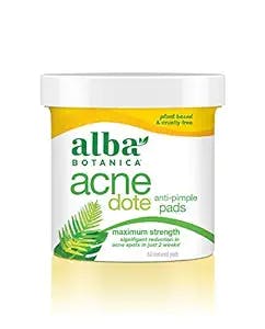 Alba Botanica Acnedote Anti-Pimple Pads, 60 Count