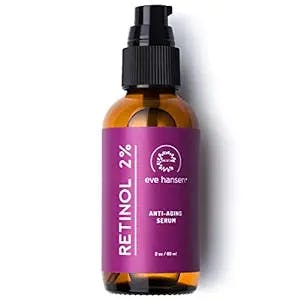 Eve Hansen Retinol Serum for Face 2% | (2oz) Facelift in a Bottle Wrinkle Filler Pore Minimizer Anti Aging Serum | Organic Retinol Anti Wrinkle Serum, Vitamin A Serum, Hyaluronic Acid