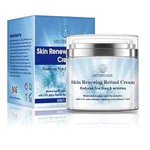 Retinol Moisturizer Cream 2.5% for Face & Eye Area with Vitamin C & E Hyaluronic Acid for Anti Aging, Wrinkles & Acne - Best Night & Day Facial Cream by Simplified Skin 1.7 oz