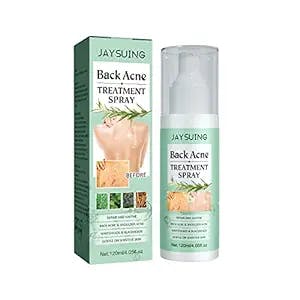 Herbaluxy Back Salicylic Acid Acne Spray Spray - Back Acne Treatment Spray, 2% Salicylic Acid Acne Spray for Back and Body, Back Acne Solution Tea Tree Oil Back Acne Spray, 4.05 Oz/120ml (1pc)