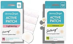 DERMA ANGEL Ultra Invisible Acne Patches Salicylic Acid Acne Patches for Cystic Acne + Ultra Invisible Dark Spot Patches for Post Acne Pimple Patches