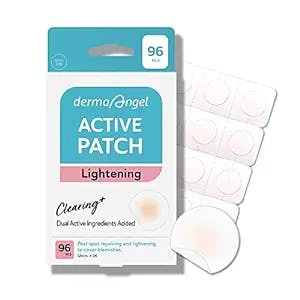 DERMA ANGEL Ultra Invisible Dark Spot Patches for Post Acne Pimple Patches for Face Acne Spot Treatment for Face Pimple Spot Treatment - Day and Night Use - UPGRADED (Post Acne - 96 Count - 1 Size)