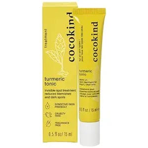 Cocokind Turmeric Tonic, Spot Treatment for Dark Spots and Blemishes with Organic Turmeric, Tea Tree Oil, and Witch Hazel