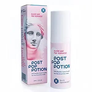 Post Pop Potion - Popped pimple rescue treatment that reduces redness and inflammation fast. Concentrated Zinc Oxide, Tea Tree Oil, and Propolis. Clean and all-natural. Made in USA.