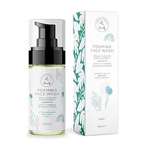 Gentle Kids Foaming Face Wash Organic – Natural - Vegan - Toxin-Free - Sulphate Free – Paraben Free - For Kids and Preteens - Unscented