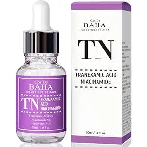 Tranexamic Acid 5% Serum with Niacinamide 5% for Face/Neck - Helps to Reduce the Look of Hyper-Pigmentation, Discoloration, Dark Spots, Remover Melasma, 1 Fl Oz